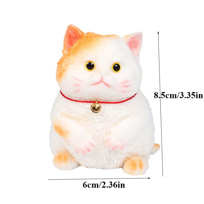 Handmade Cute Small Cat Taba Squishy Toys Stress Relief Ornaments Decompression Soft Sensory Squeeze Fidget Toy For Adults Kids