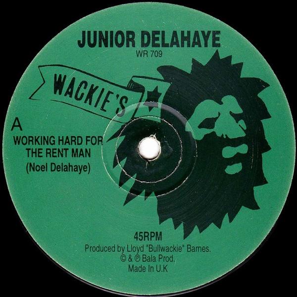 

12inch Record JUNIOR DELAHAYE Working Hard For The Rent Man Mys WR709 Wackies 1995 UK Reggae Ska Dub Used