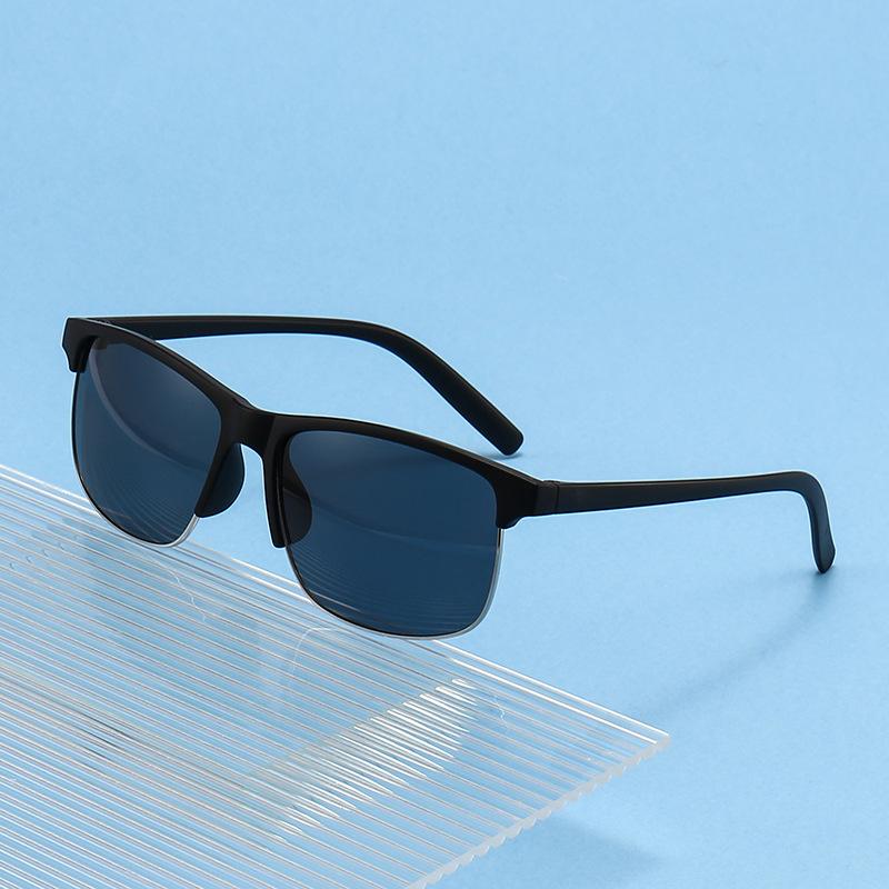 Half Frame Polarized Sunglasses Men'S Fashion Outdoor Cycling Sunglasses Driving Sunshade Glasses