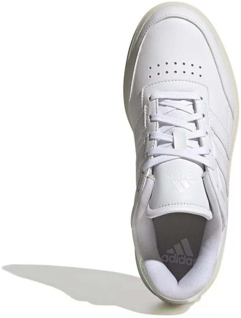 Women's White Adidas Courtblock Sneakers (IF6464)