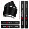 4Pcs Car Accessories Door Sill Scuff Plate Decor Carbon Fiber Stickers For Alfa Romeo Serpent Giulia 159 156 MITO Stelvio 147