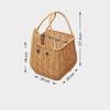 New Portable Imitation Rattan Woven Basket Handwoven 5 Styles Bread Fruit Tray Storage Basket Sundries Organizer