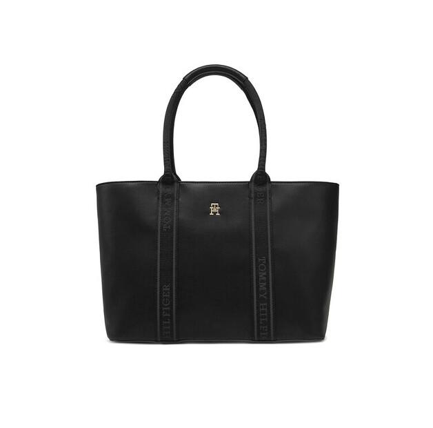 

Сумка Tommy Hilfiger Tommy Hilfiger Th Logotape Tote AW0AW17198 чёрный