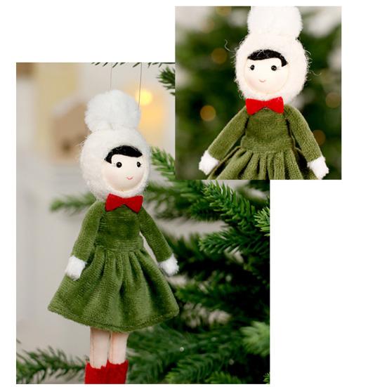 Christmas Doll Pendant Hanging Ornament with Lanyard Easy To Hang