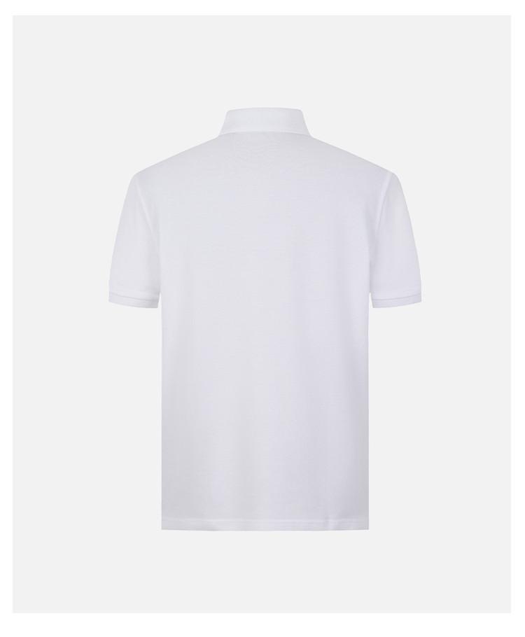 Exquisite Embroidery, Simple and Fashionable. Spring and Summer Short Sleeved Men's Polo Shirt, Solid Color, Casual and Versatile