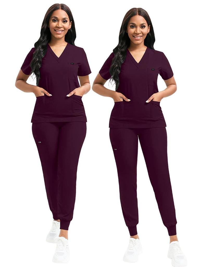 Unisex Multicolored Scrub Set for Nurses - Women's and Men's Medical Workwear