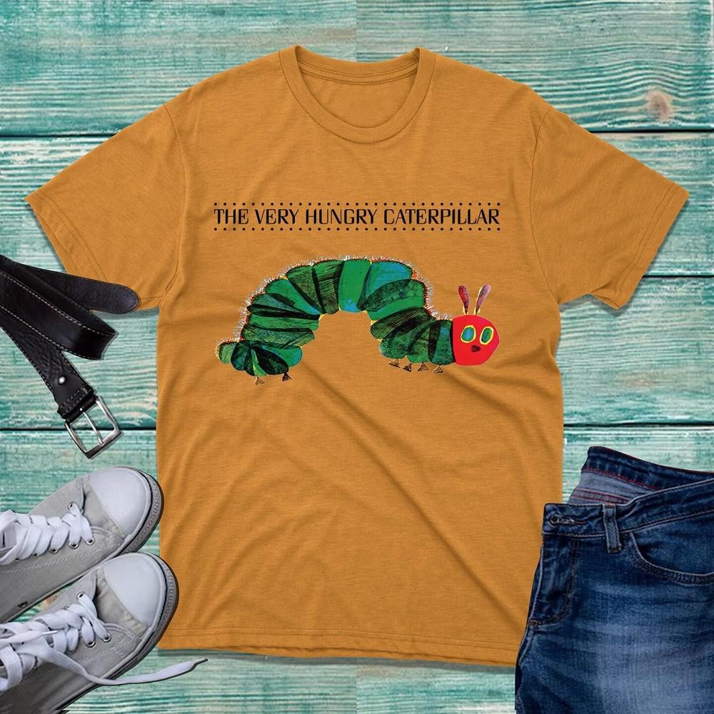 The Very Hungry Caterpillar TShirt World Book Day Funny Caterpillar Unisex Top