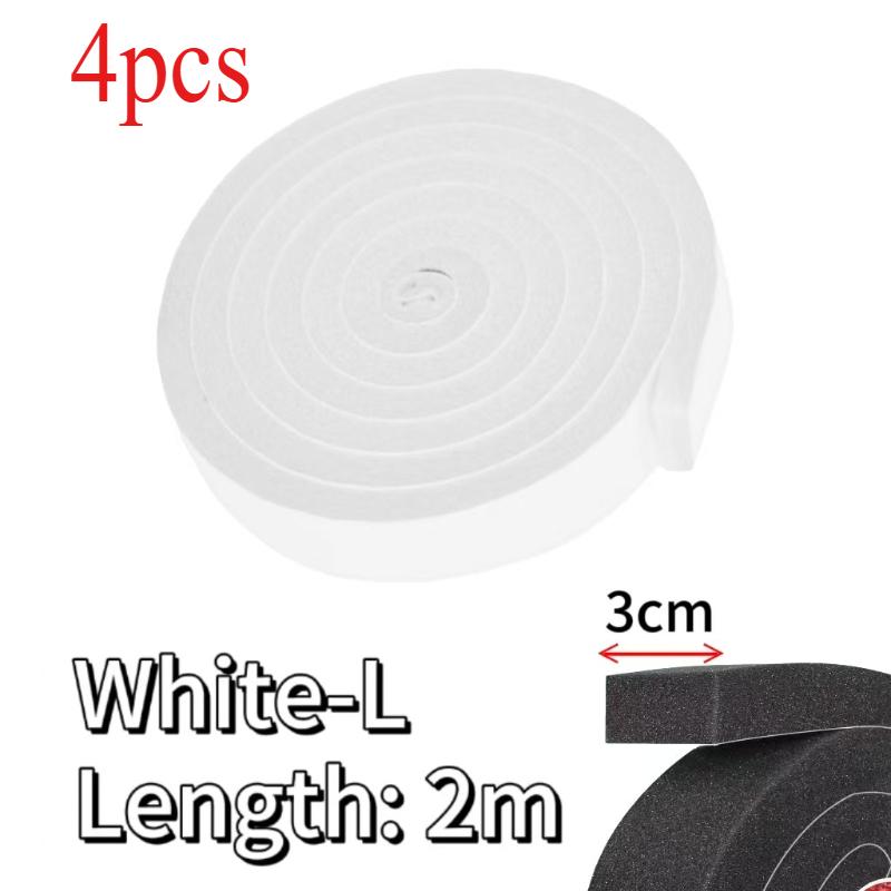 1-10Rolls Door Window Sealing Strip Self-Adhesive Sponge Foam Soundproof Tape Windproof Dustproof Door and Window Gap Seal Strip
