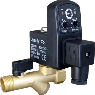 1/2" Automatisk Timer AC220V Kompressor Kondensatavtappningstimer Magnetventil