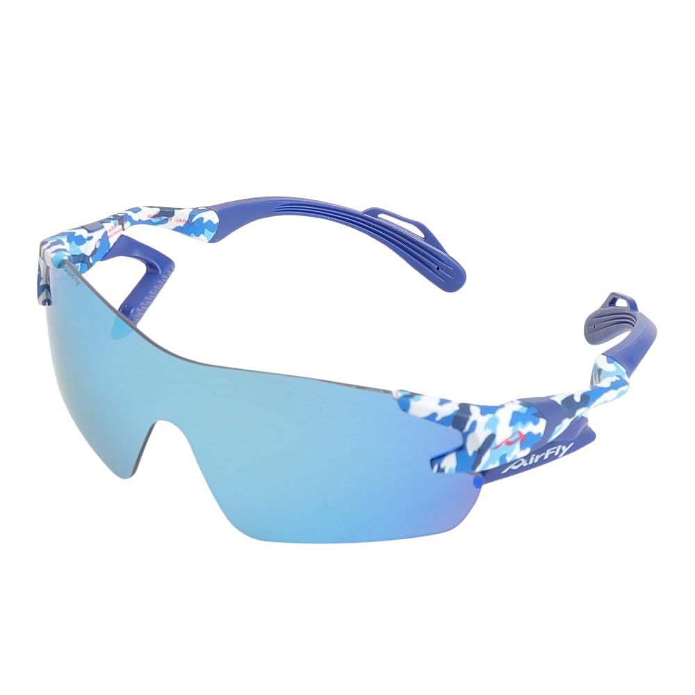 AirFly Sunglasses Blue Camouflage Mirror Free Size AF-301 C-4