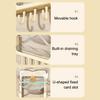 Storage Rack with Drip Tray for Pot Lids Cutting Boards Wall-mounted No Drilling Required Strong Adhesive Rack for Kitchen Organize