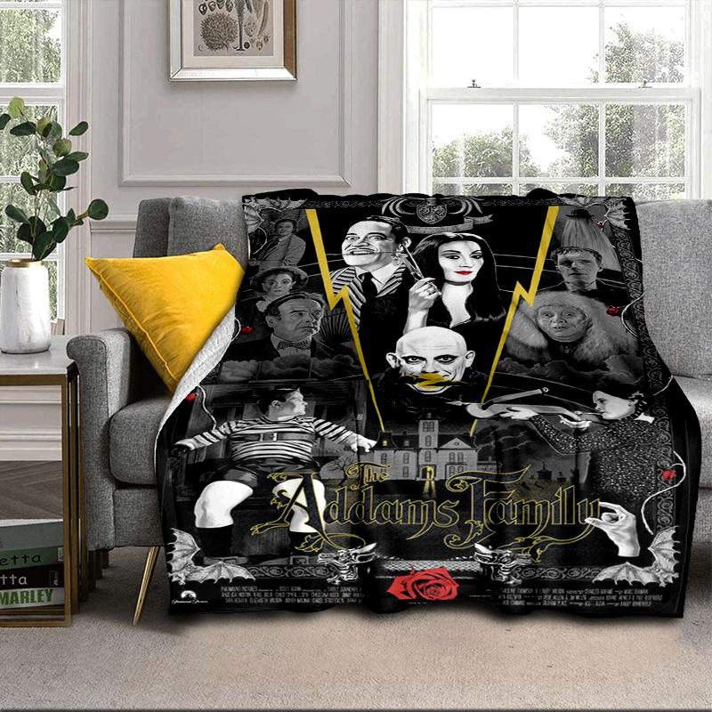 Gothic Adams Blanket Flannel Blanket for bed, sofa, Camping, Hiking, Picnic Essentials, gift for family Fan gifts
