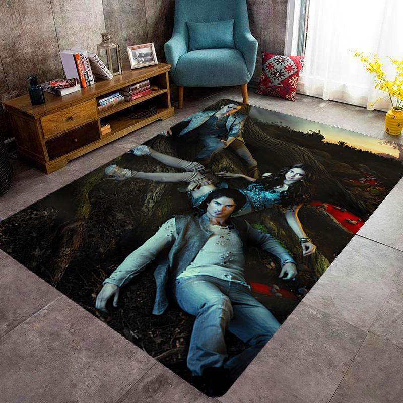 Vampire Diaries: Rainy Night Gathering carpet Suitable for all seasons Home Decor Room Christmas gifts Dormitory decoration