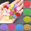 Transparent 15mm Frosted Spaced Beads Plum Flower DIY Necklace Bracelet Accessories Hair Jewelry Jewelry Making Flower Shape Acrylic For 10pcs  Beads
