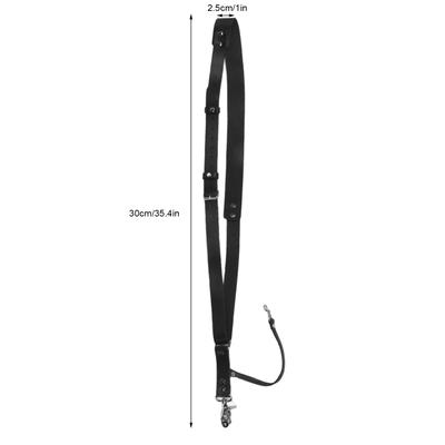 Camera Shoulder Strap Leather Widened Vintage Style Strap Harness for Digital SLR Cameras Black