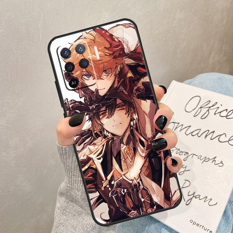 Zhongli Genshin Impact Case For Oppo A57 A17 A77 A18 A38 A58 A78 A98 A74 A54 A94 A80 A60 A40 A96 A76 A16 A15 A5 Pro