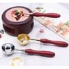 3-teiliges Set aus Metall-Siegellöffeln, Wachssiegellöffeln, Wachssiegelstempeln und Schmelzlöffeln für Scrapbooking-Alben und Hochzeitseinladungen