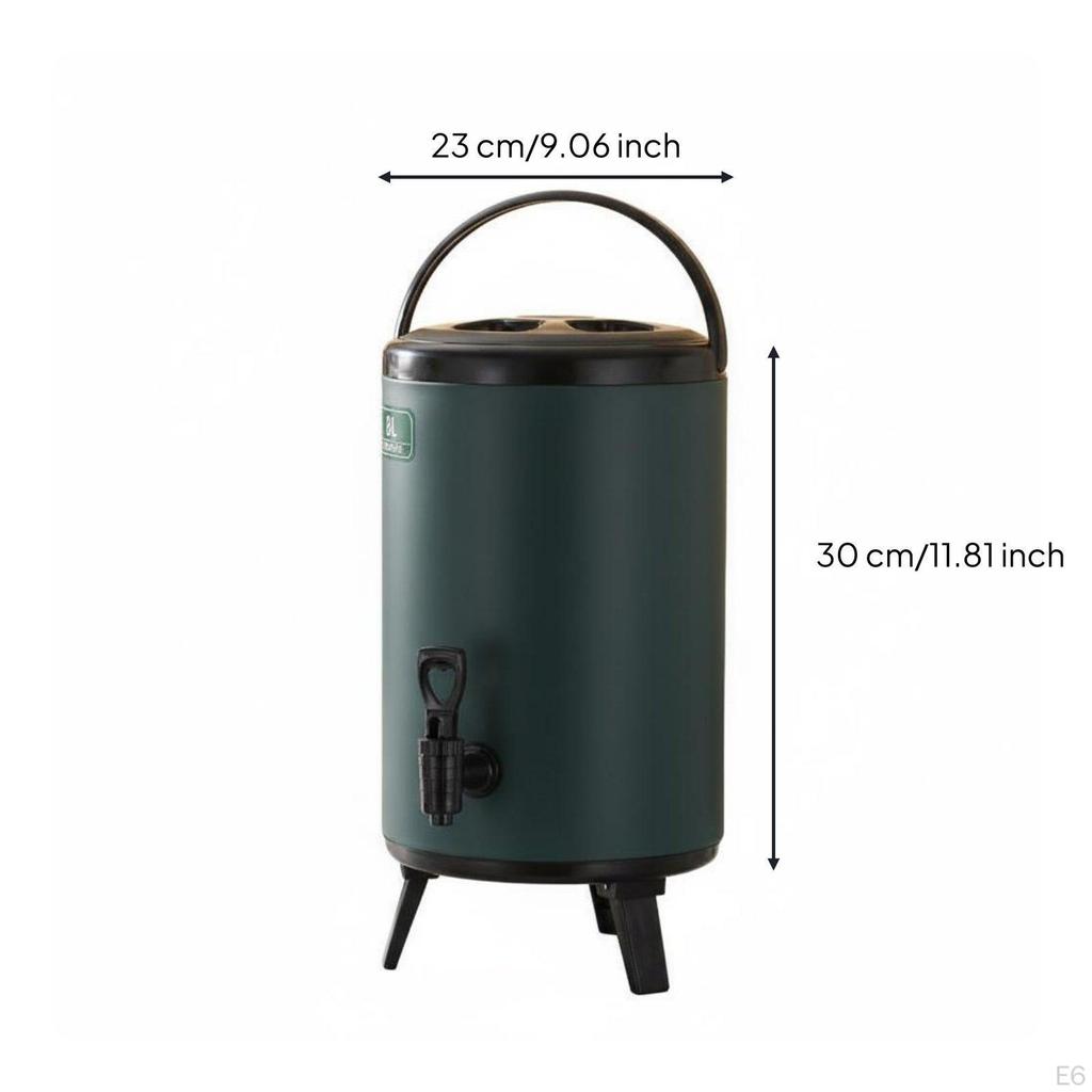 Commercial Milk Tea Bucket 12Hour Insulation Stainless Steel Insulated Barrel LeakResistant Design