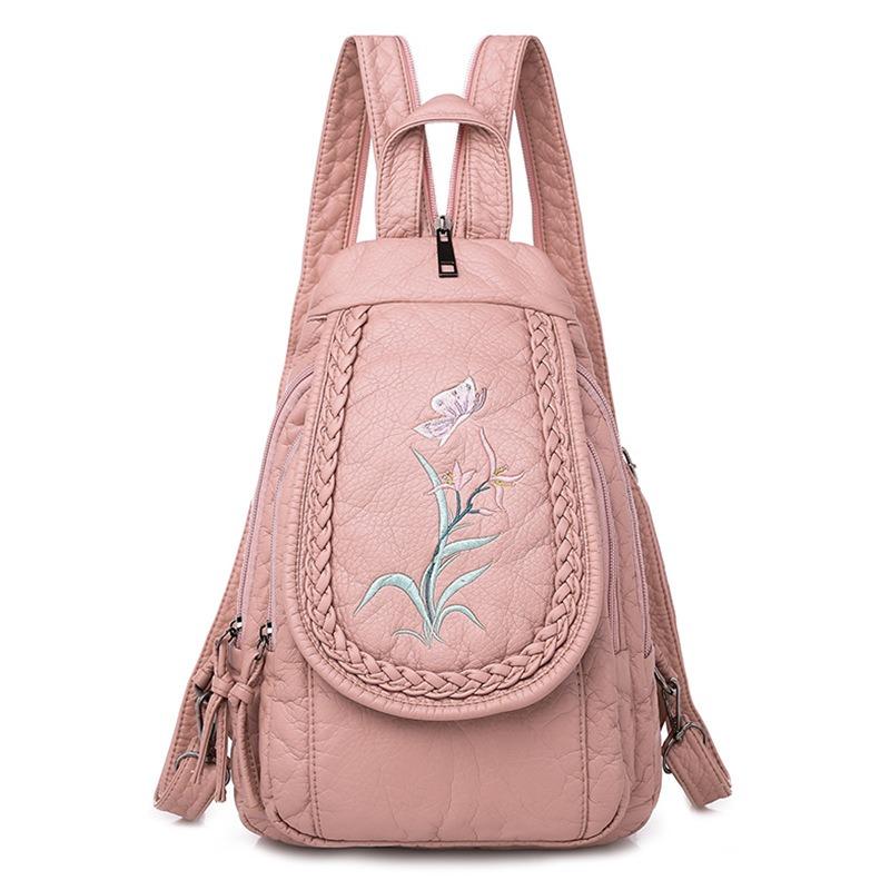 Small Backpack Multi-functional Chest Bag Shoulder Bag PU Soft Backpack Fashion Women's Backpack CLE