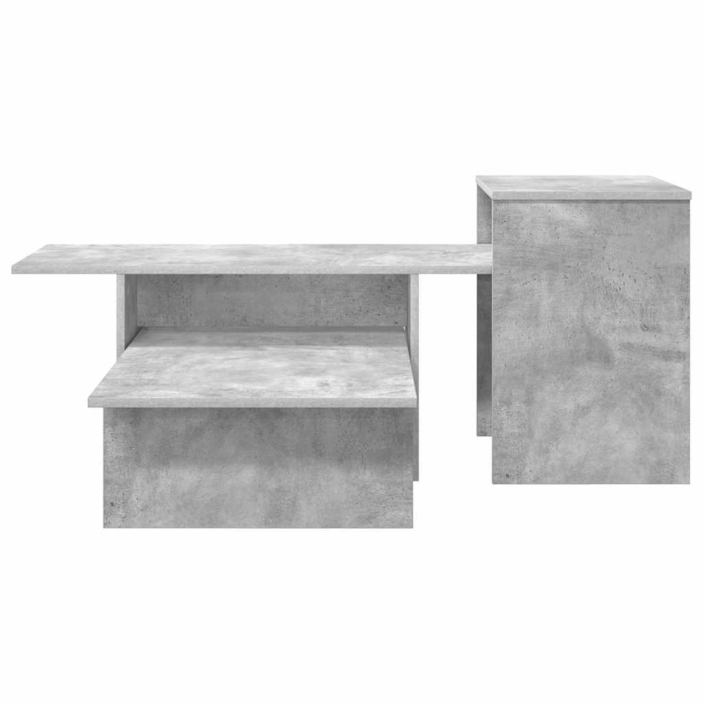 Console Table Concrete Grey 91.5 x 35 x 38.5 cm Particleboard