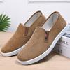 Spring New Cloth Shoes Men's Shoes Strip Velvet Casual Shoes Men's Black Shoes Breathable