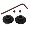 25DP 1.0M 8mm Metal Pinion Motor Gear Replacement 29T 30T for 1/5 1/6 1/7 RC Car Motor Black