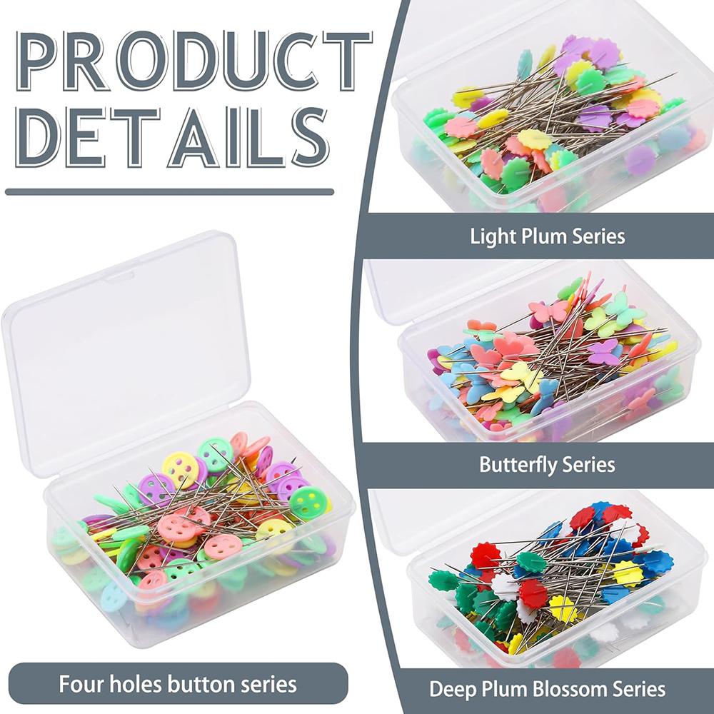 100Pcs Dressmaking Pins Embroidery Patchwork Pins Sewing Embroidery Quilting Tools Needle Sewing DIY Sewing Accessories Tools