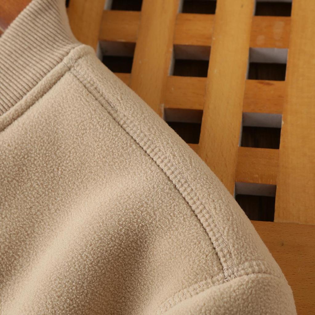 2026 New Style Double-Sided Fleece-Lined Baseball Jacket - Unisex Thickened Warm Outerwear for Autumn/Winter