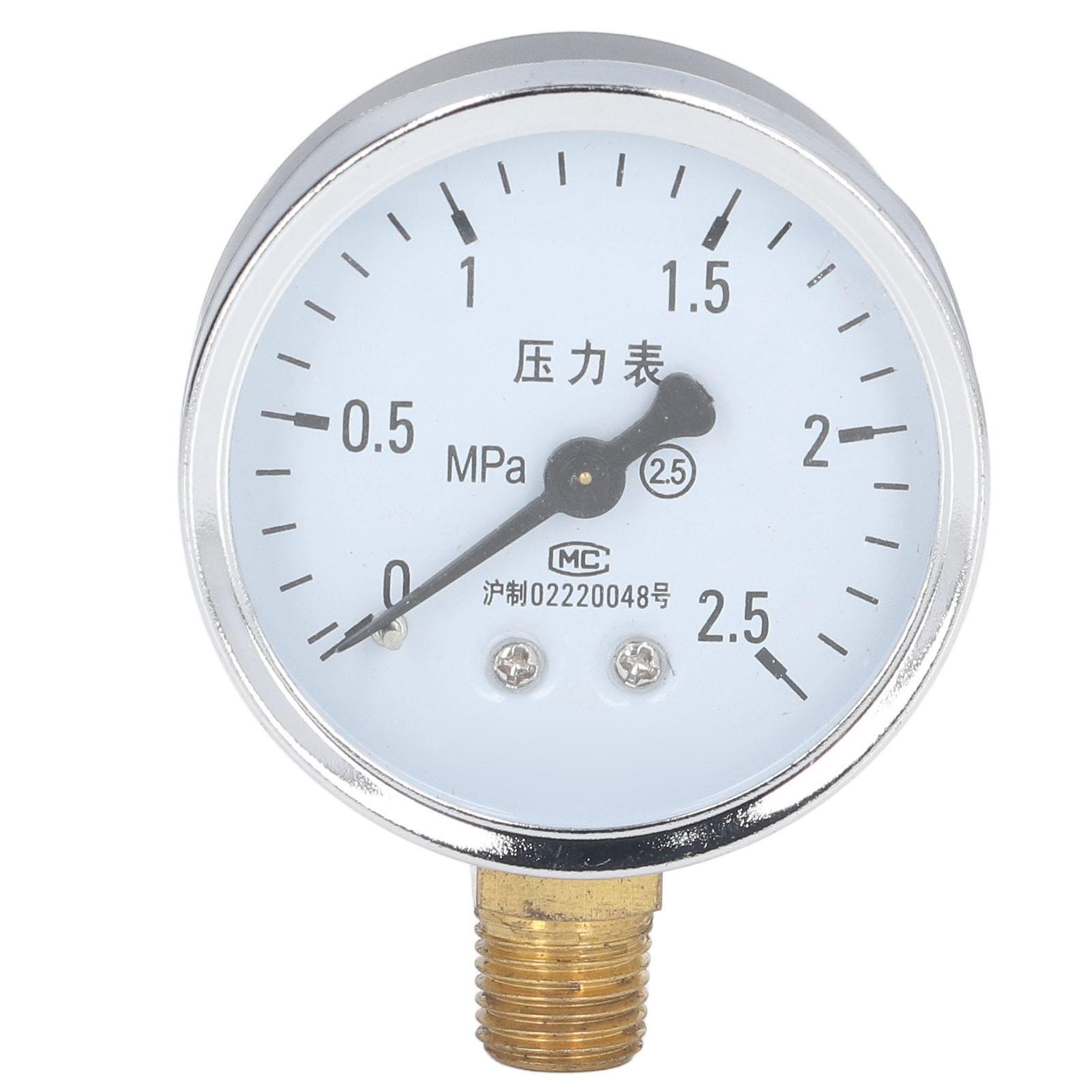 

Pressure Gauge 14 NPT Transparent Dial Accuracy Level 2.5 Pressure Gauge with Stainless Steel