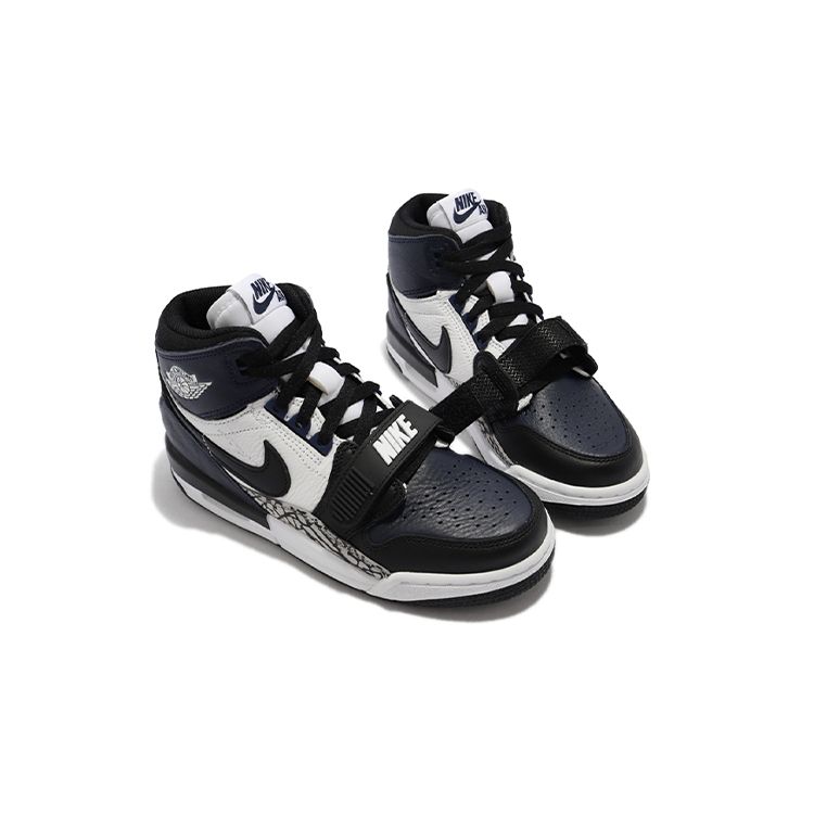 Baskets Air Jordan Legacy 312 BG Bleu Nuit Enfant Bleu Noir Blanc DO7442-401