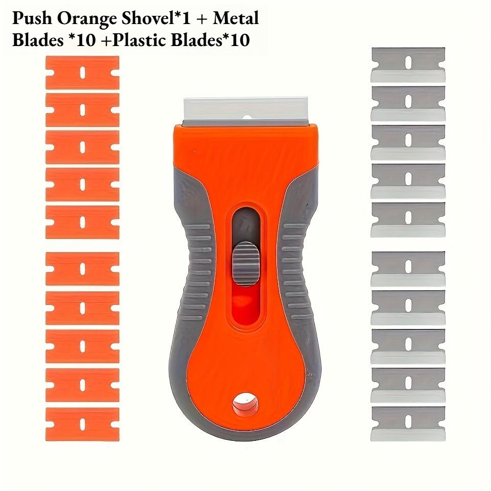 21pcs Cleaning Scraper Tool Set - Durable PE Ergonomic Blades for Induction/Glass/Ceramics, Hard Surface Cleaning Tool Parts