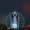 Smart Car Charger with USB and USB-C QC PD Ports, Black