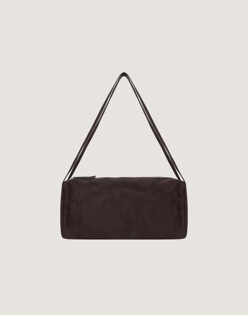 Hennit Suede Shoulder Bag (Brown)