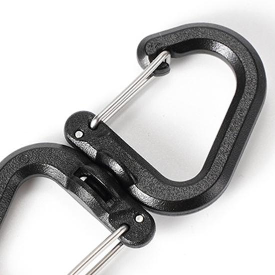 1/5Pcs 360 Degrees Rotating Hook Portable Lightweight Outdoor Camping Hiking S-shaped Swivel