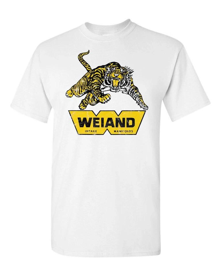 

Retro Hot Rod Tee T Shirt 100% Cotton Drag Race Racing Weiand Tiger Speed Shop Unisex T-Shirt XXL
