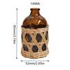 1PC Home Natural Woven Bohemian Bottle Rattan Decor Eco-friendly Grass Macrame Aromatherapy Decorative 50ml/100ml