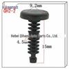 Plastic Rivet Buckle for Shelf Display, Car Trim, and Sheet Lining