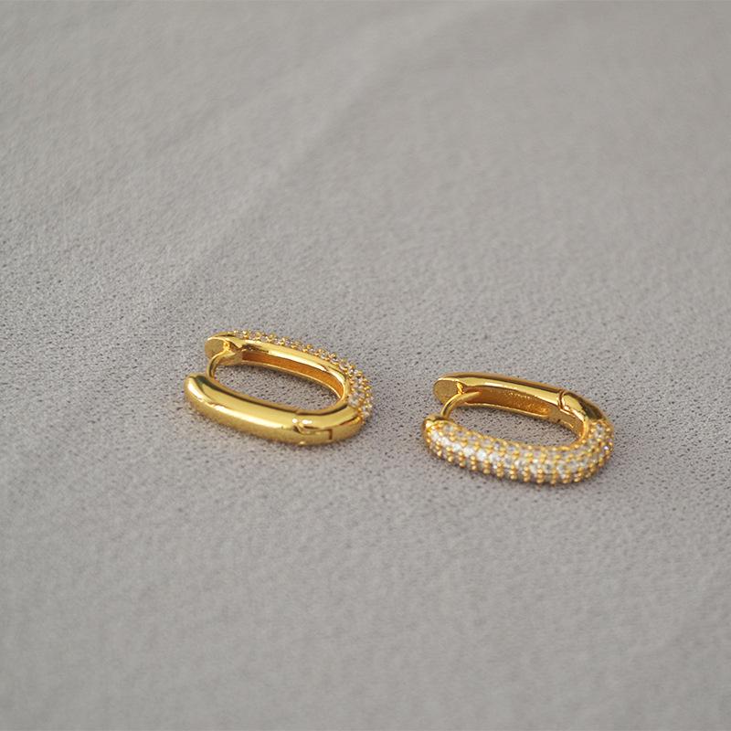 Trendy Zircon U-Shaped Ear Cuffs: Modern Japanese & Korean Fashion for Women