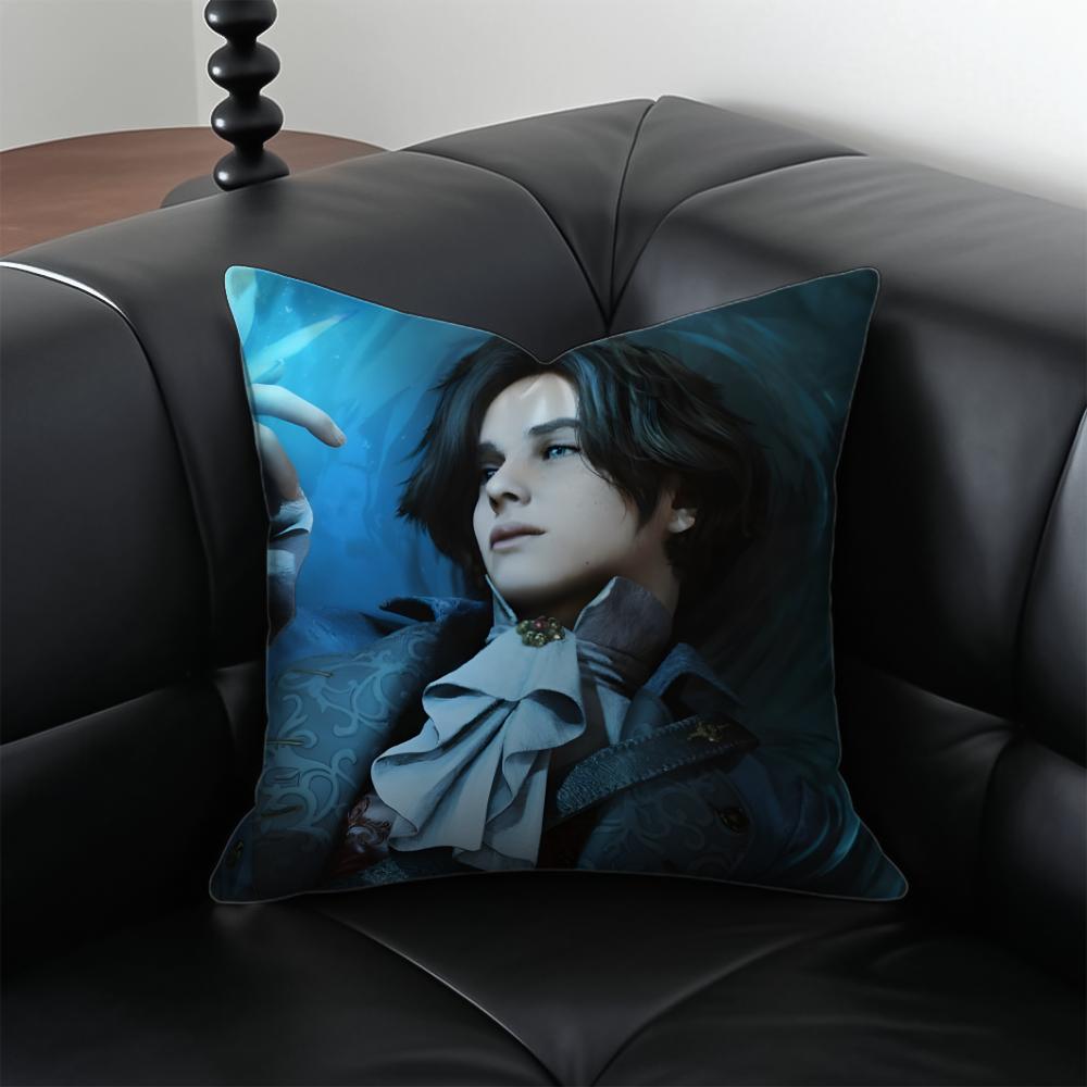 Game Dark LLies of P Cushion Cover Pillow Case Antidustmite Invisible Zipper Silky Short Plush Sofa Cushion