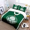 Green Palmeiras logo pattern. Bedding sets Duvet cover sets Duvet covers Pillowcases(1 * Duvet Cover 2 * Pillowcases without duvet insert)