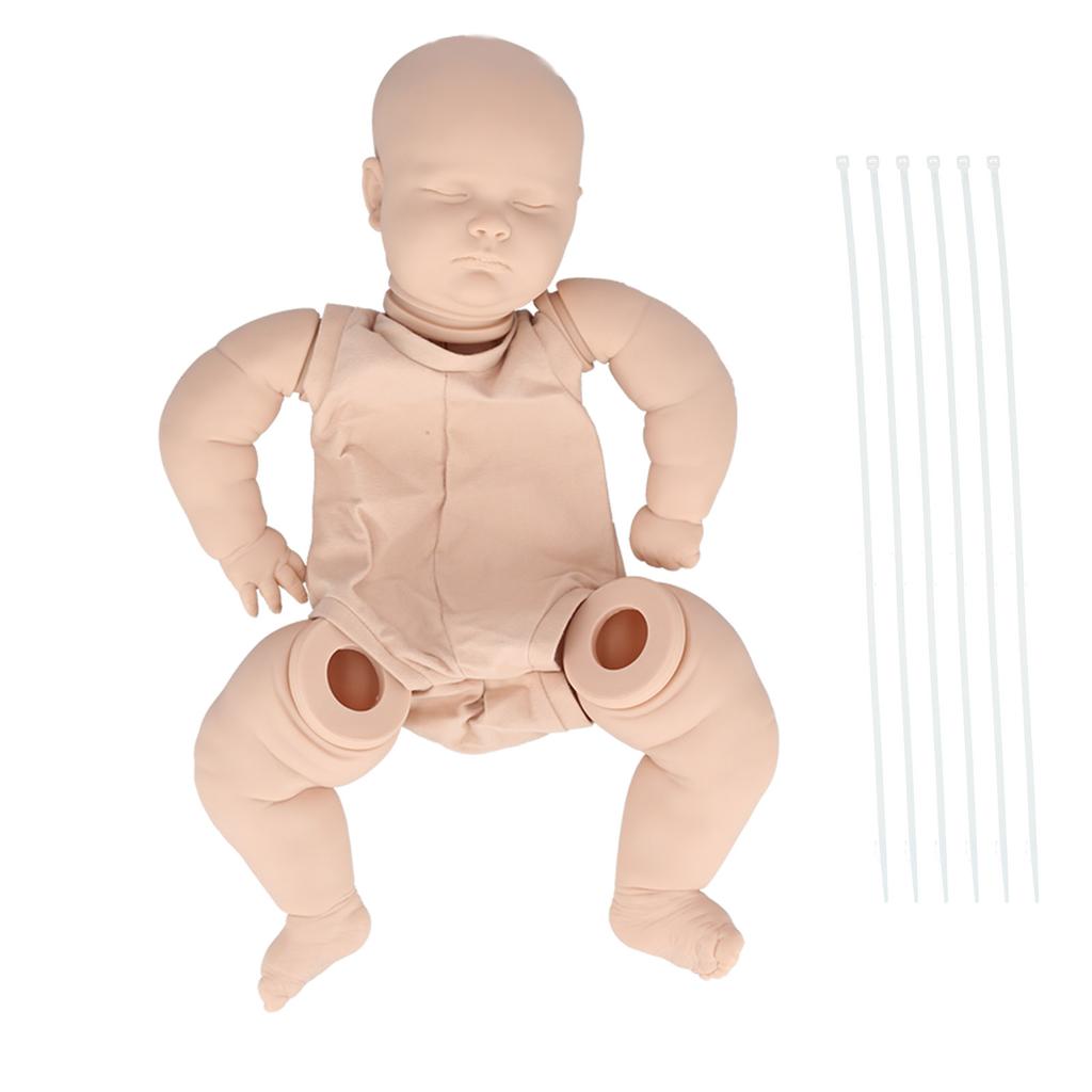 60cm Unpainted Reborn Baby Doll DIY Lifelike Infant Toddler Doll Mold Parts Set Toy