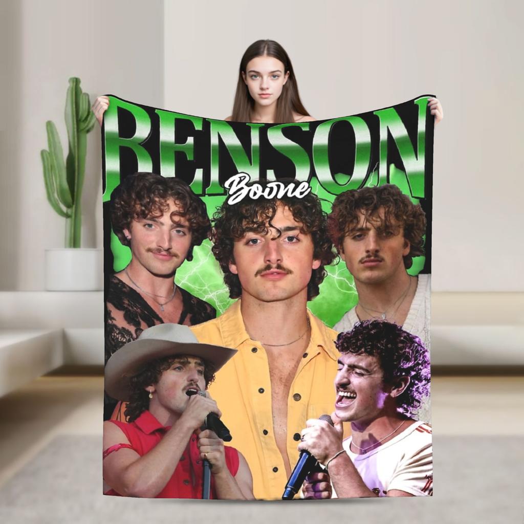 Benson Boone Sunflowe Warm Soft Blanket  Decorative Plush Bedding Throws Graphic Couch Bed Flannel Bedspread Sofa Bed Cover