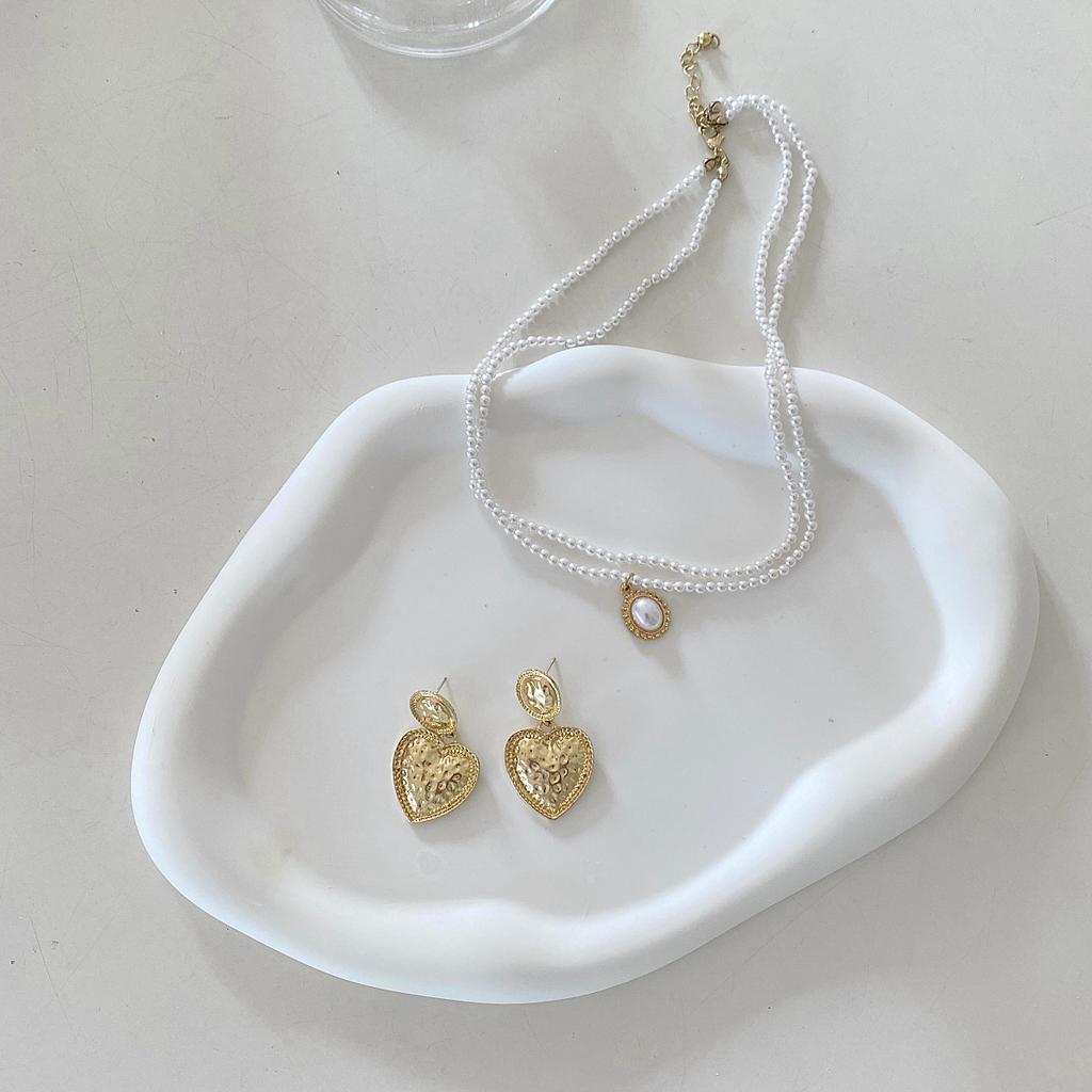 Nordic Style Simple and Irregular Storage Tray Plaster Tray Jewelry Ornaments Photo Decoration Props Photography Objects Home