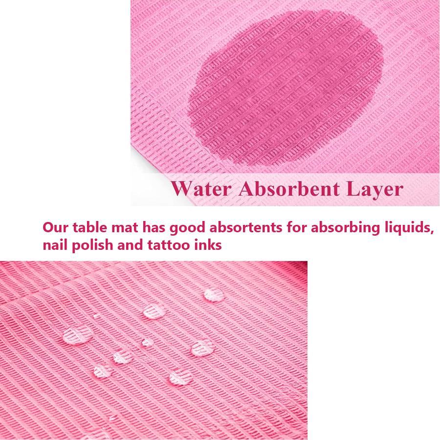 10Pcs Nail Art Table Mat, Waterproof Tissue Towels for Nail Table Cover Salon Supplies