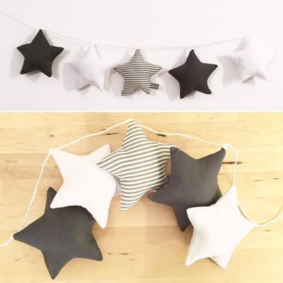 Neues Nordisches Babyzimmer Handgemachte Kinderzimmer Sternengirlanden Weihnachten Kinderzimmer Wanddekorationen Foto-Requisiten Beste Geschenke