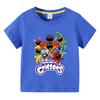 Smiling Critters Children's Clothing Kawaii Cartoon Funny T-Shiirt Boys Short Sleeve Fashion Tops 3-14Years Kids Summer Clothes
