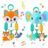 Baby Toys for 0 3 6 12 Months Rainbow Activity Plush Animal Stroller Hanging Toy for Baby Car Seat Crib Travel Sensory Baby Toy