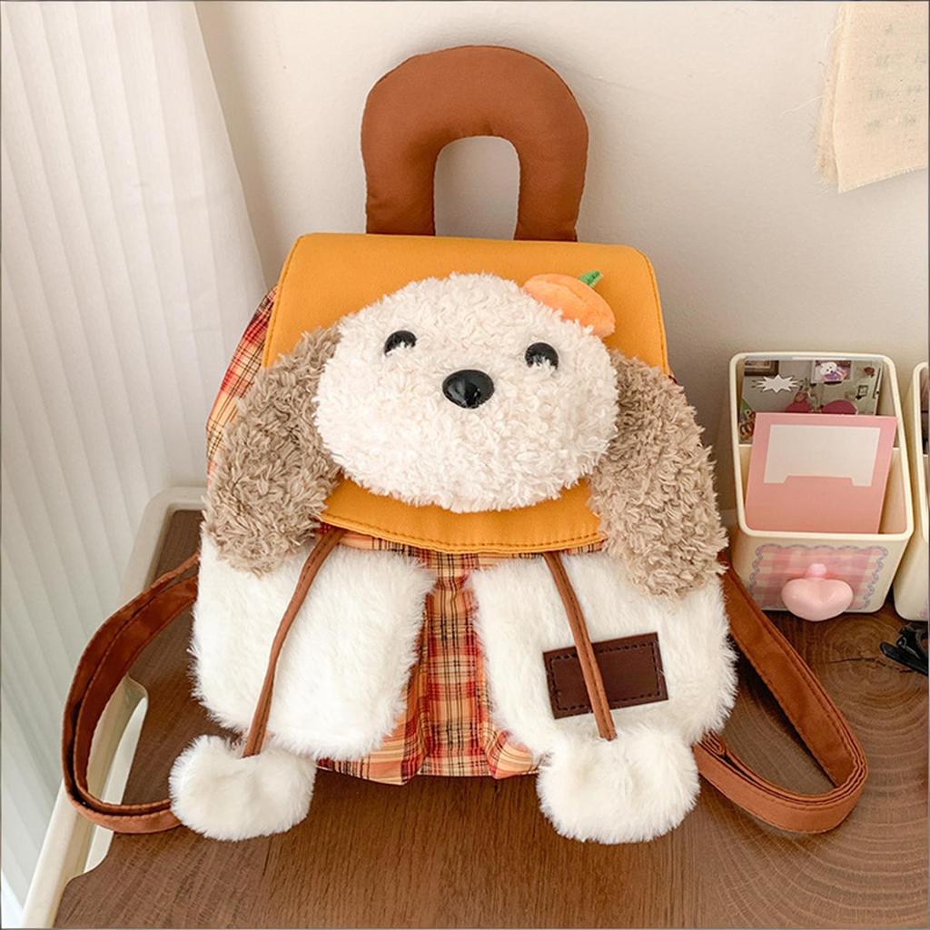 Cartoon Plush Backpack, Cute Animal Doll Bag, A Stylish Backpack For Girls For Everyday Use And Commuting