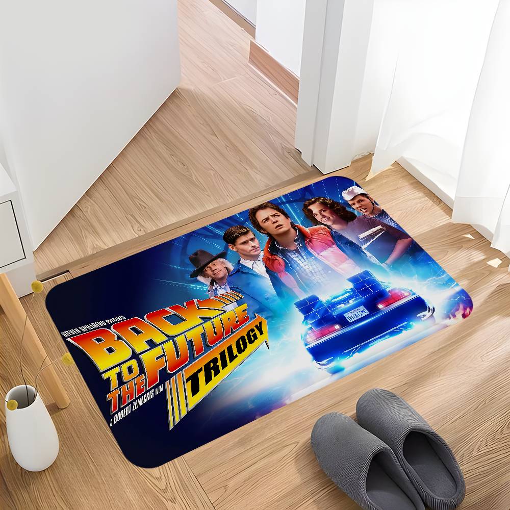 Movie B-Back To The F-uture Floor Mat INS Style Soft Bedroom Floor House Laundry Room Mat Anti-skid Household Carpets