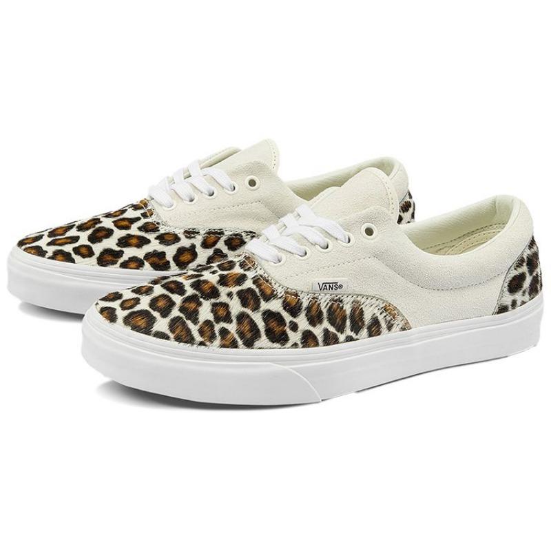 Vans Era unisex leather comfy lightweight durable low-top skate shoes white VN0A4BV4UOV